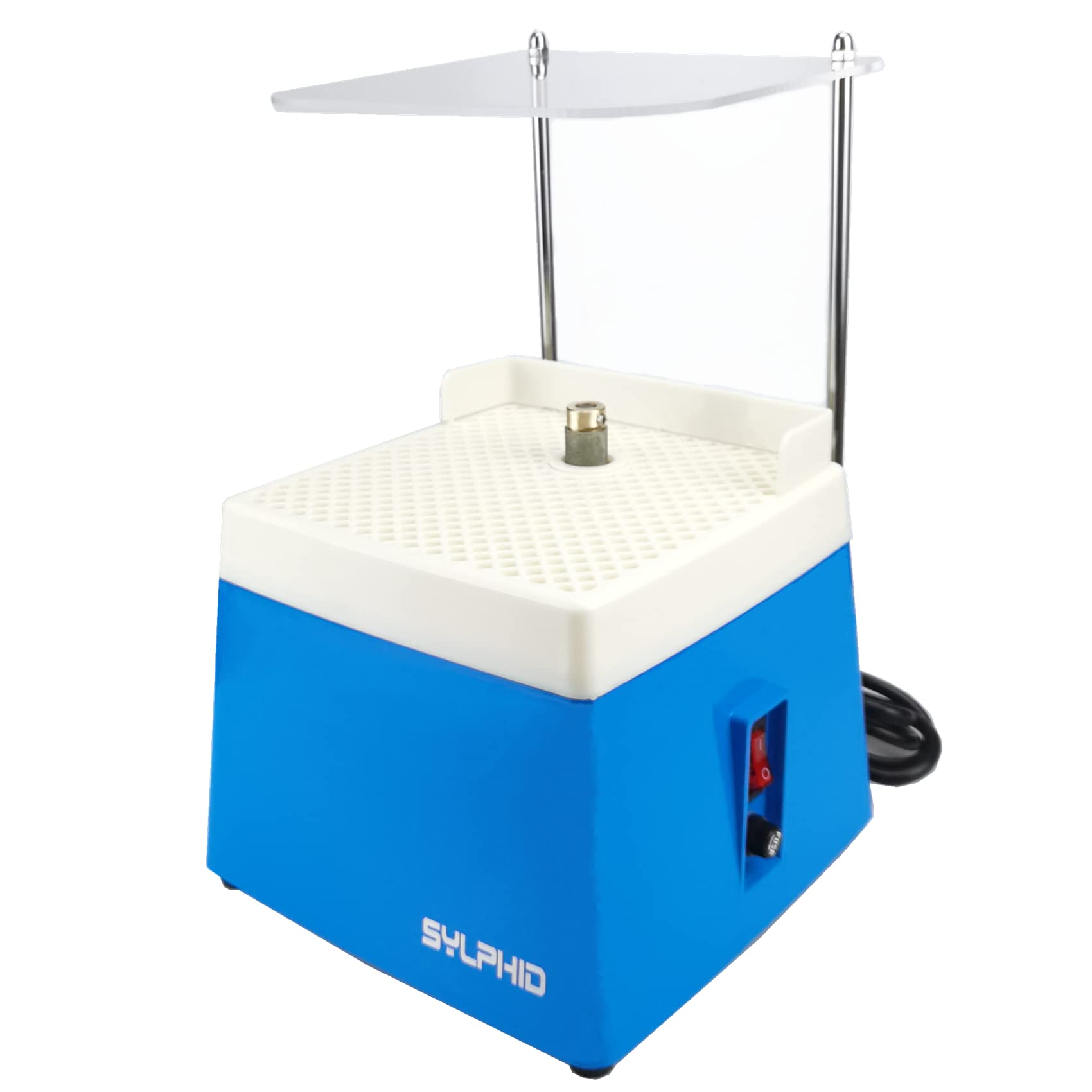 SYLPHID 110V Portable Mini Glass Grinder with Stand - Diamond & Ceramic Shell Art DIY Tool Kit, Includes Free 5/8