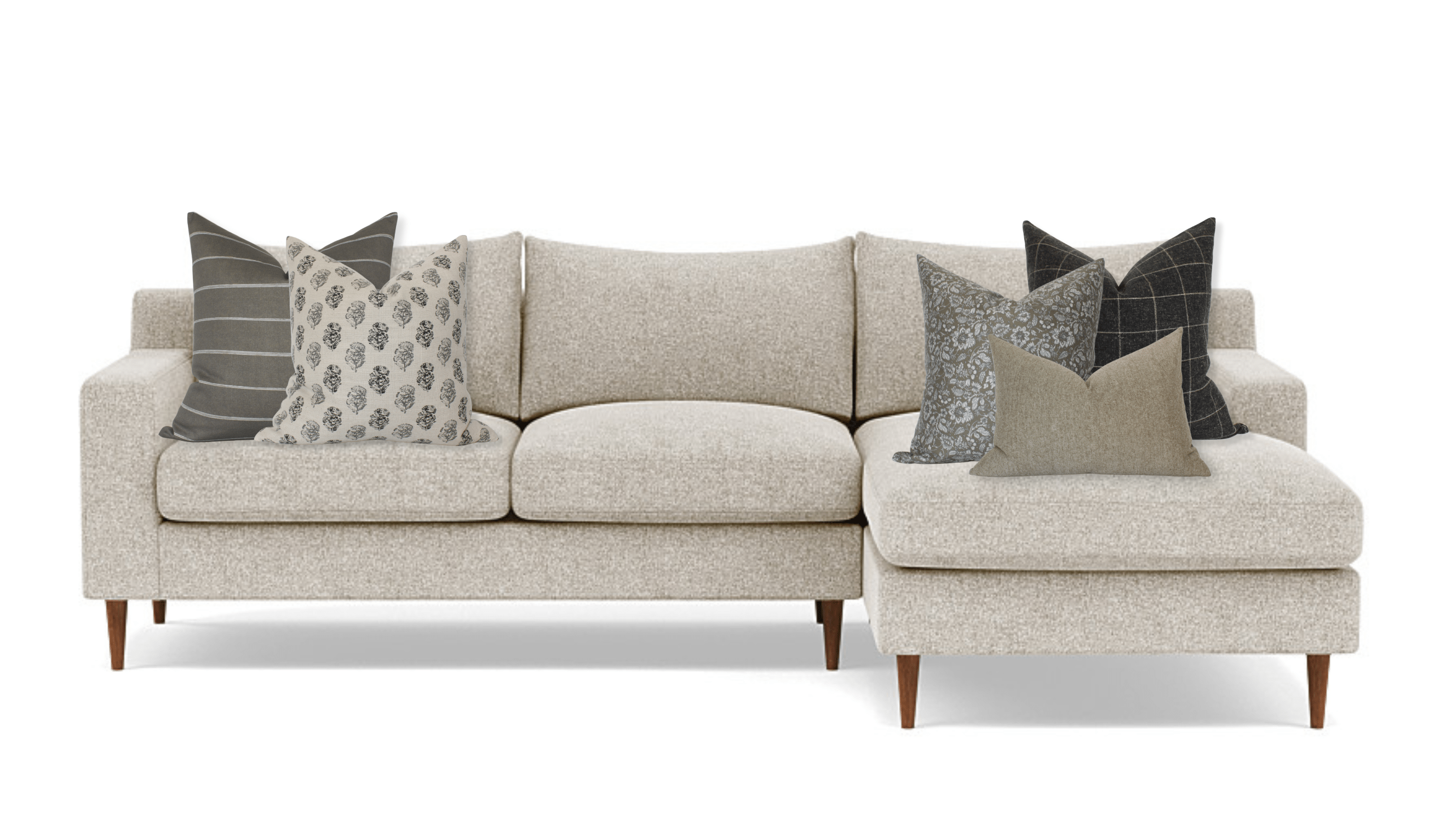 Dania Pillow Combo Set of 5 - Soft Decorative Throw Pillows for Couch, Bed & Sofa - Perfect for Living Room, Bedroom & Home Decor