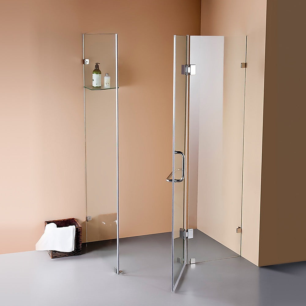 Frameless 10mm Glass Shower Screen 43.3