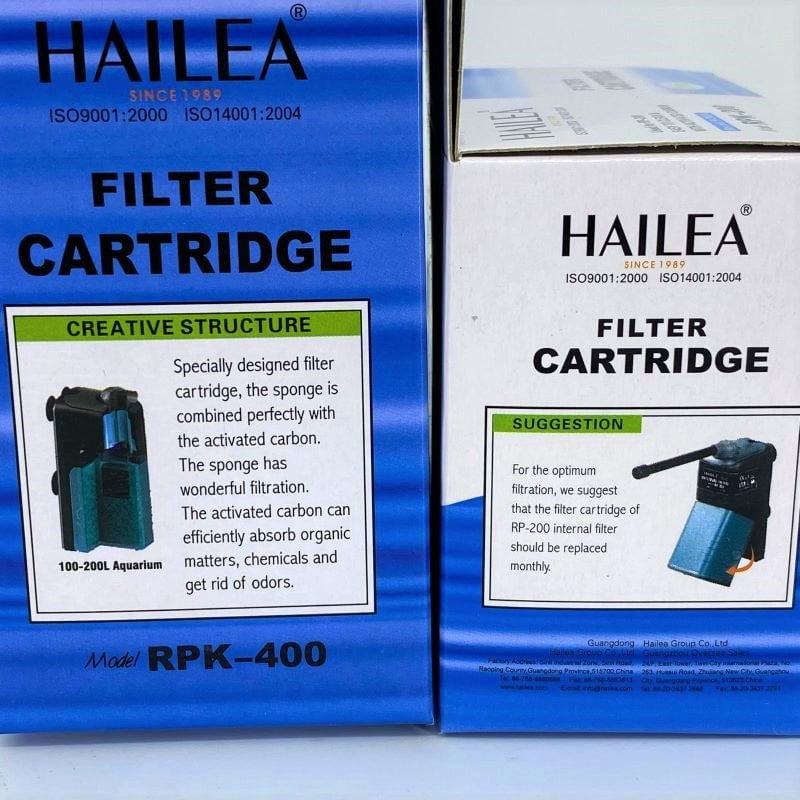 HAILEA Replacement Filter Cartridge for Aquarium - RP Series (200/400/500 GPH) - Water Purification for Fish Tank, Pond & Hydroponics System