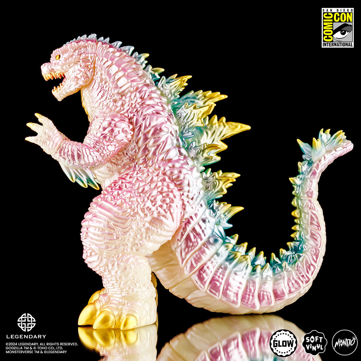 Godzilla x Kong: The New Empire Soft Vinyl Figure - Cherry Blossom Glow in The Dark Collectible | Perfect for Movie Fans, Anime Collectors & Home Decor | Great Gift for Godzilla Lovers