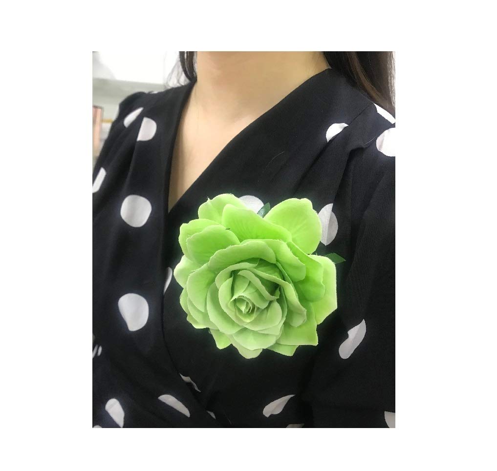 Elegant Flamenco Dancer Rose Hairpin Brooch - Handcrafted Floral Hair Clip for Women | Perfect for Spanish Dance Costumes, Weddings & Special Occasions