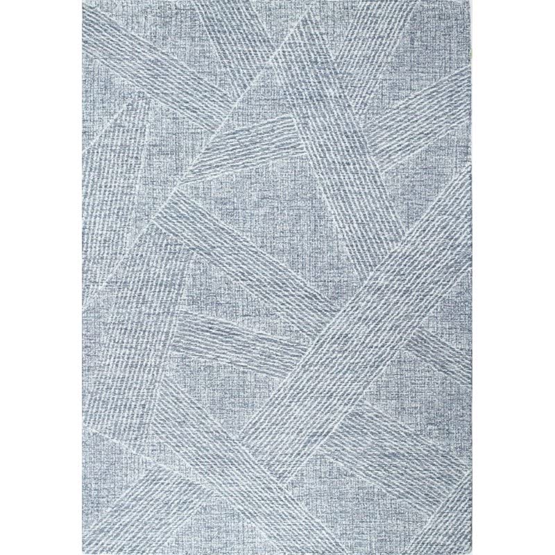 Bashian Valencia Hand Tufted Slate Area Rug - Soft Modern Wool Rug for Living Room, Bedroom & Office Decor
