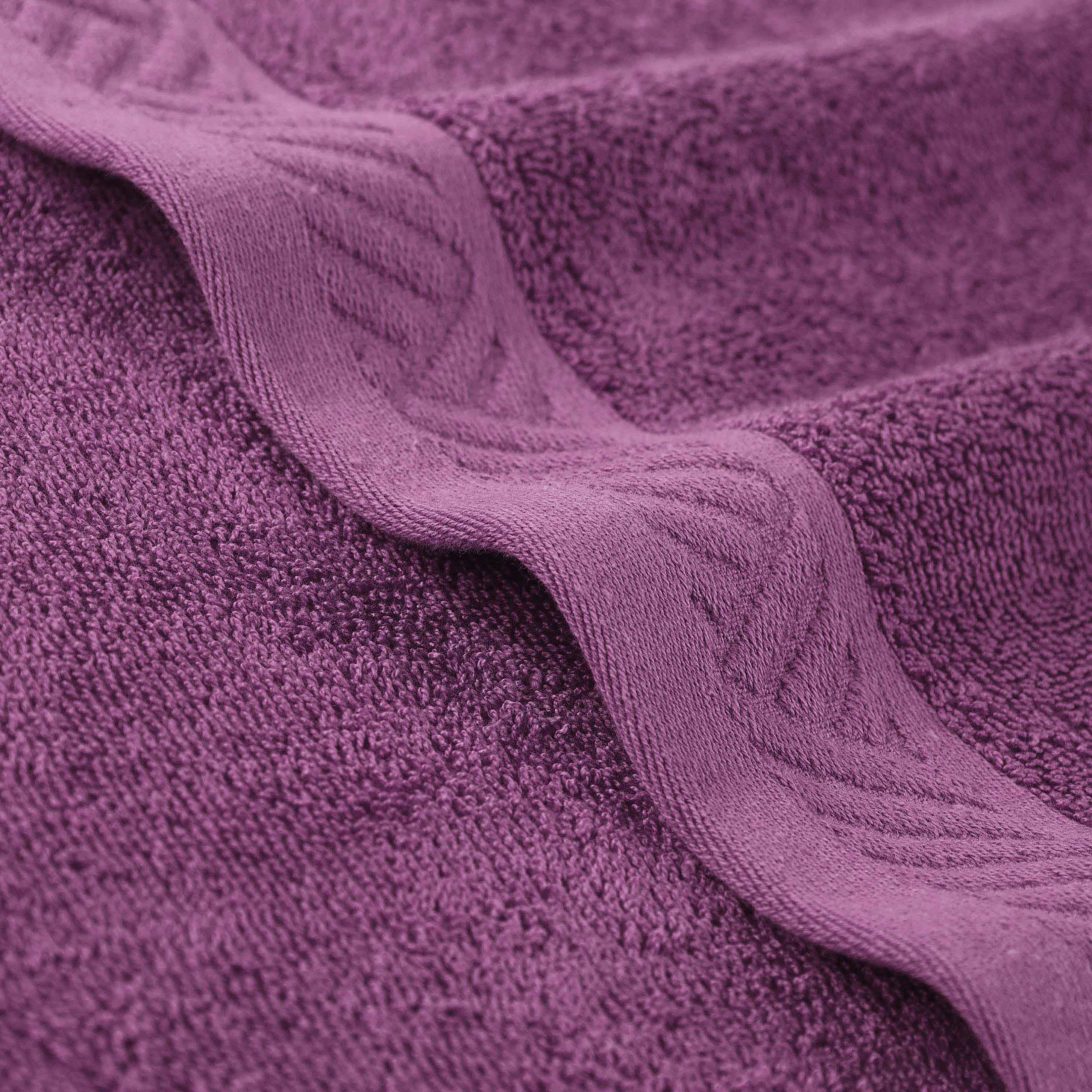Luxury 6-Piece Egyptian Cotton Towel Set - Basketweave Jacquard & Solid Design - Ultra Soft & Absorbent Bath Towels for Spa, Hotel, or Home Use