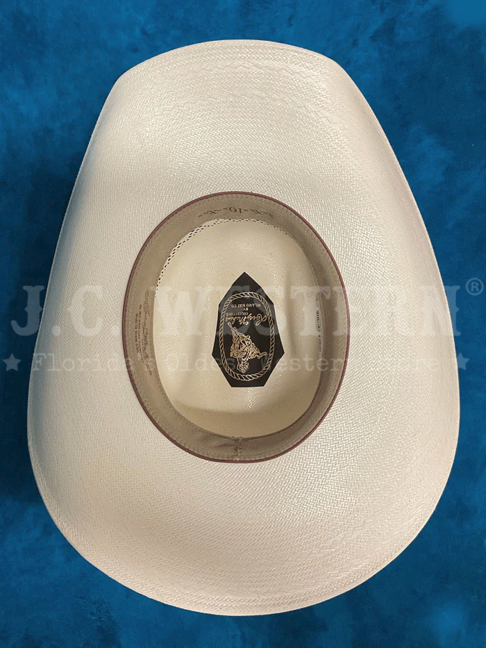 Larry Mahan MSP430BUHX 10X BUCKHORN Straw Cowboy Hat in Ivory - Perfect for Western Rodeo, Country Music Festivals & Outdoor Adventures