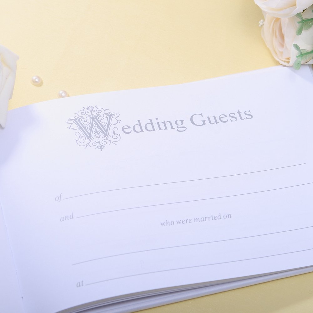 Elegant Purple Knot Wedding Guest Book Set with Rhinestone Decor and Pen - Perfect for Bridal Showers, Receptions, and Anniversary Celebrations