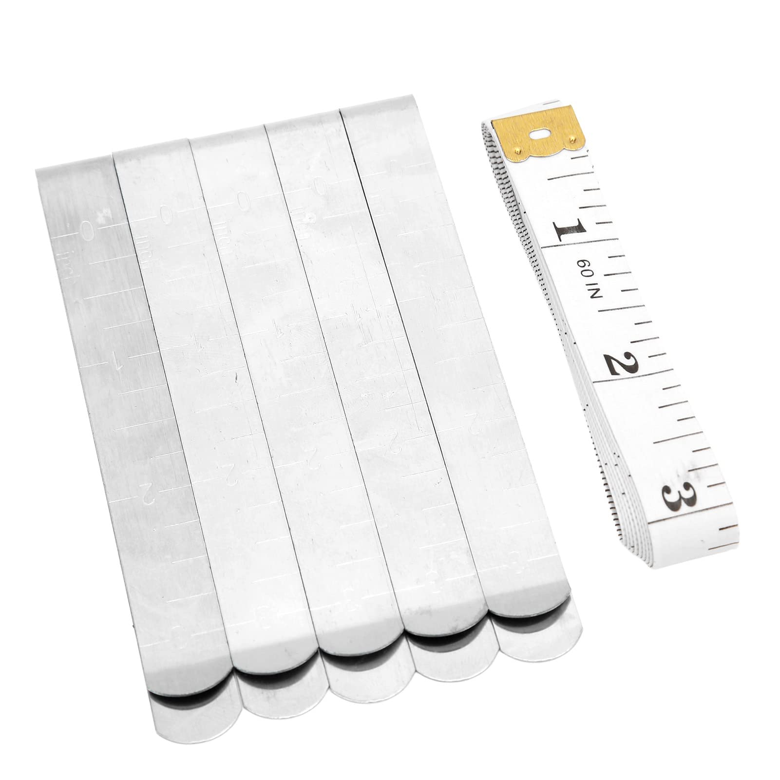 Stainless Steel Sewing Clips & Soft Tape Measure Set - for DIY Hemming & Crafting