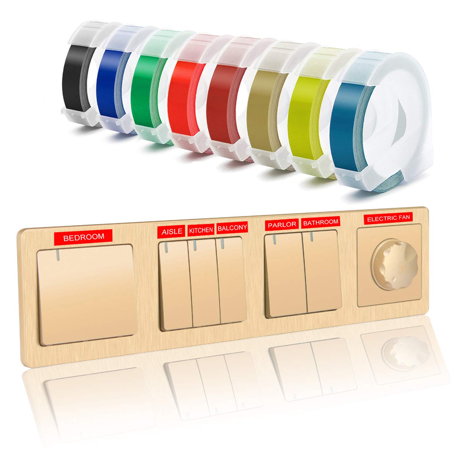 Dymo Embossing Label Maker Tape 1/2