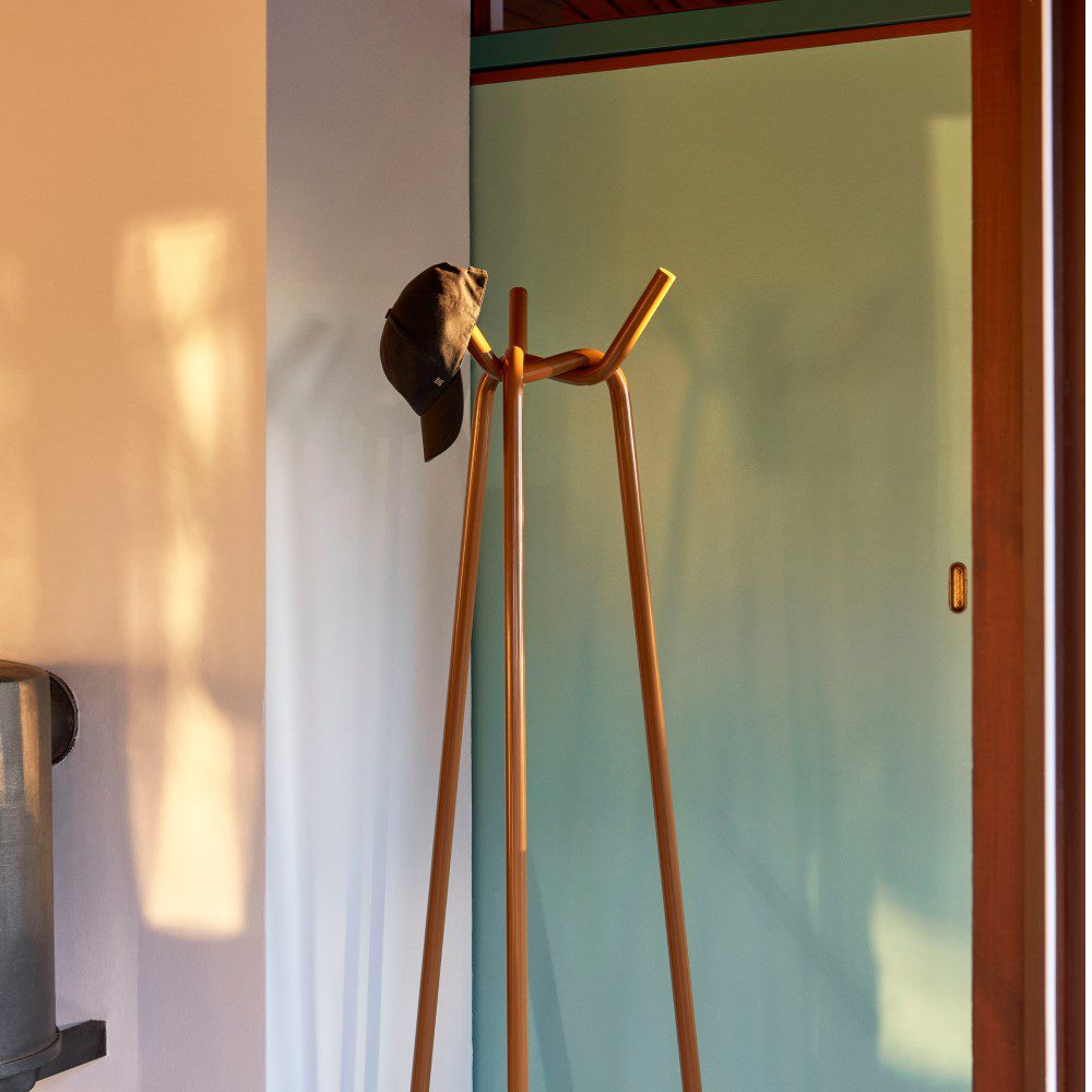 HAY Knit Coat Rack - Modern Wall Mounted Hooks for Hats, Jackets & Bags | Toffee Brown Finish | Perfect for Entryway, Bedroom & Hallway Organization