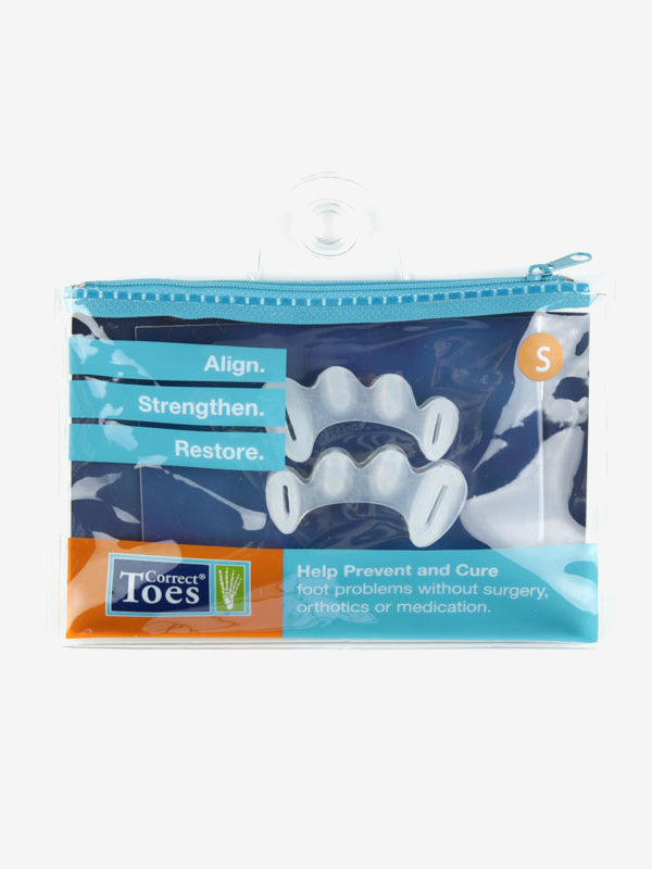 Correct Toes Toe Spacers - Natural Foot Alignment & Pain Relief for Bunions, Hammertoes & Plantar Fasciitis - Ideal for Yoga, Running & Everyday Comfort