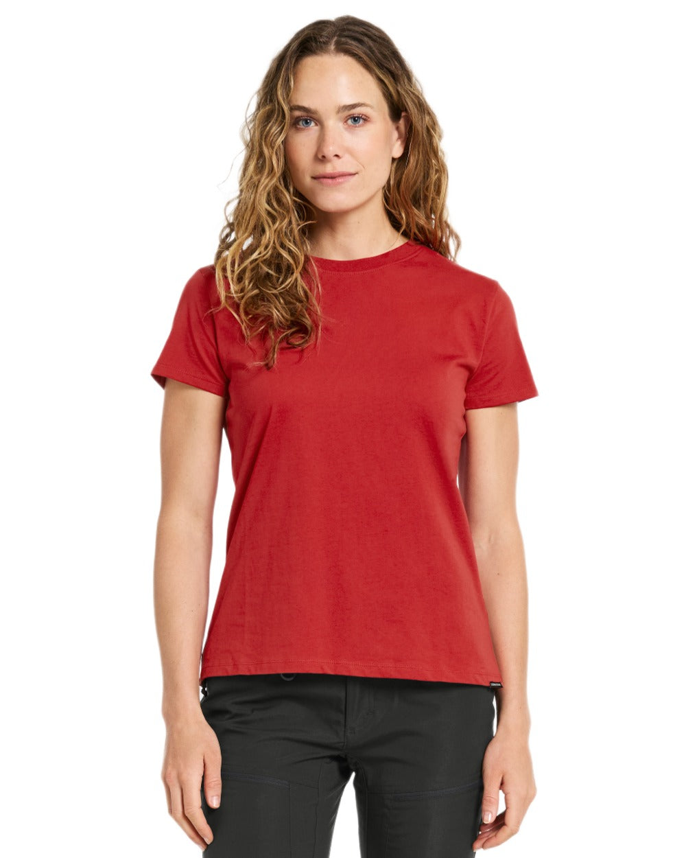 Didriksons Women's Ingaro Short Sleeve T-Shirt - Soft Cotton Casual Tee for Everyday Wear, Outdoor Activities & Layering