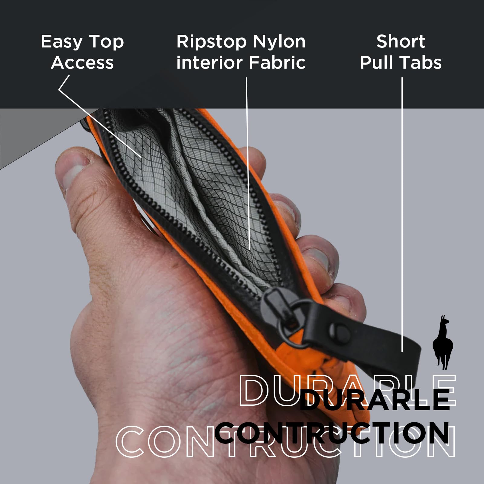 ALPAKA Zip Pouch Pro - Slim RFID Blocking Minimalist Wallet for Men - Secure Zippered Card Holder with Multi-Tool Slot - Perfect for Travel, Daily Commute & Outdoor Adventures