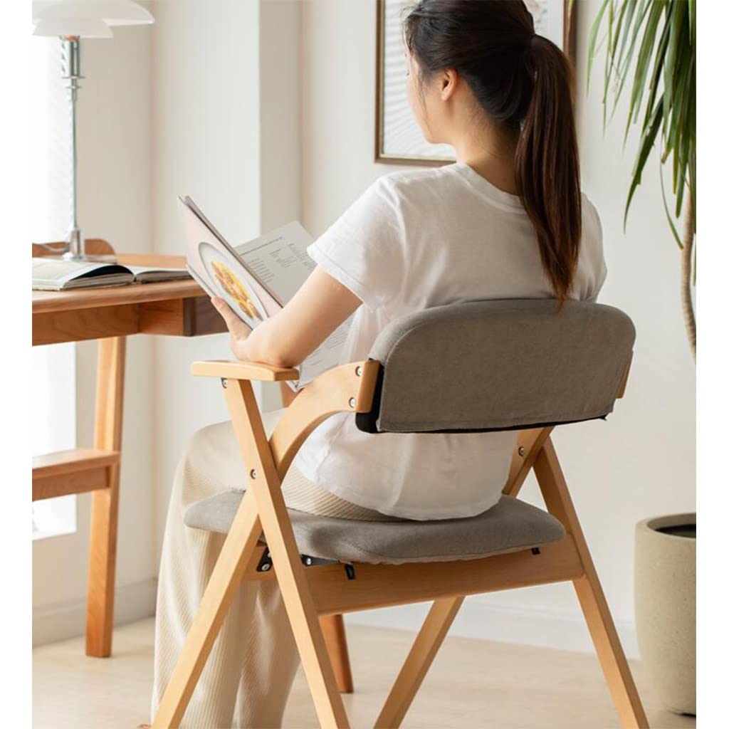 Farmhouse Dining Chairs with Arms - Solid Wood Legs & Padded Seat - Foldable Modern Kitchen Side Chairs for Dining Room, Living Room, Bedroom - Comfortable Seating for Adults (Blue) | Perfect for Small Spaces, Family Gatherings & Home Decor