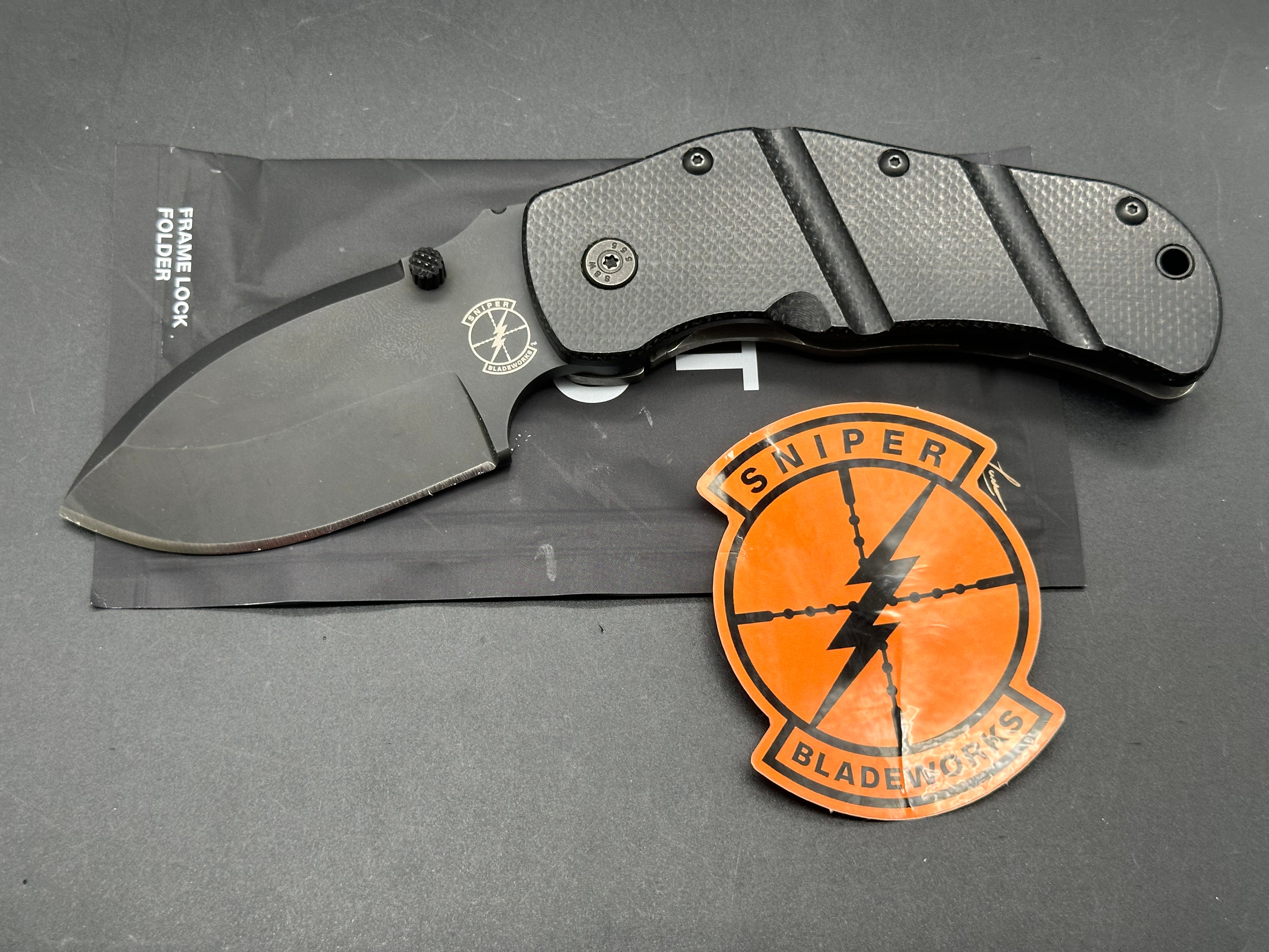 Sniper Bladeworks TOG Tactical Knife - High-Performance Outdoor Survival Knife for Hunting, Camping, and Bushcraft | Durable Stainless Steel Blade with Ergonomic Grip