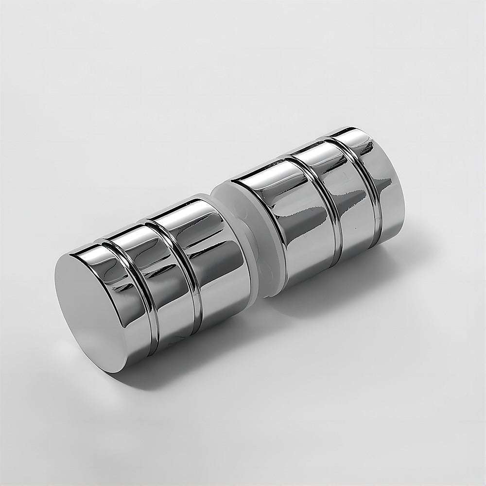 Frameless Corner Shower Screen 120x90cm - Chrome Brackets & Stainless Steel Hinges with Round Knob Handle - Perfect for Modern Bathroom Renovations & Spa-Like Shower Experience