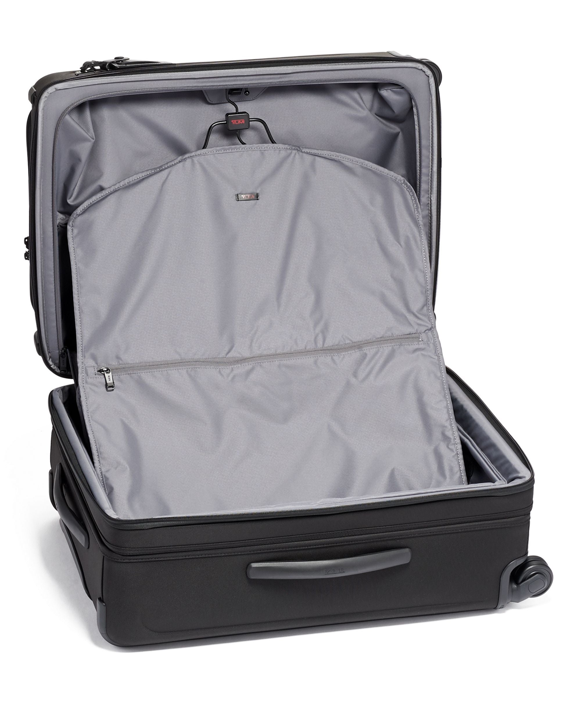 Tumi Alpha Short Trip Expandable 4-Wheeled Carry-On Luggage - Medium Size Spinner Suitcase for Business Travel & Weekend Getaways | Durable Lightweight Packing Case with Smooth Rolling Wheels