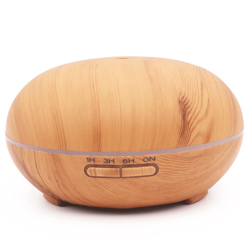 HAOSIZHEYU 300ml Ultrasonic Cool Mist Humidifier - Mini Air Humidifier for Home, Office, Car with Essential Oil Diffuser & LED Night Light | Quiet Operation, Perfect for Dry Air Relief, Baby Nursery, and Bedroom Aromatherapy (Color: Blue)