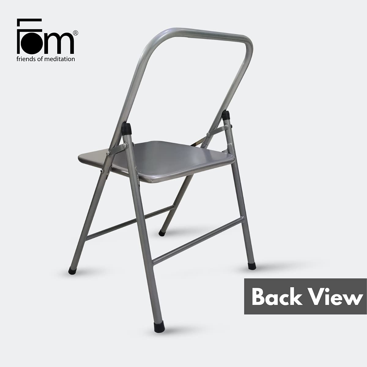 California Wellness Backless Yoga Chair - Portable Folding Iyengar Yoga Chair for Adults | Strength & Flexibility Training Tool | Supports Balance & Handstand Poses | Perfect for Home Yoga Practice, Studio Sessions & Outdoor Meditation