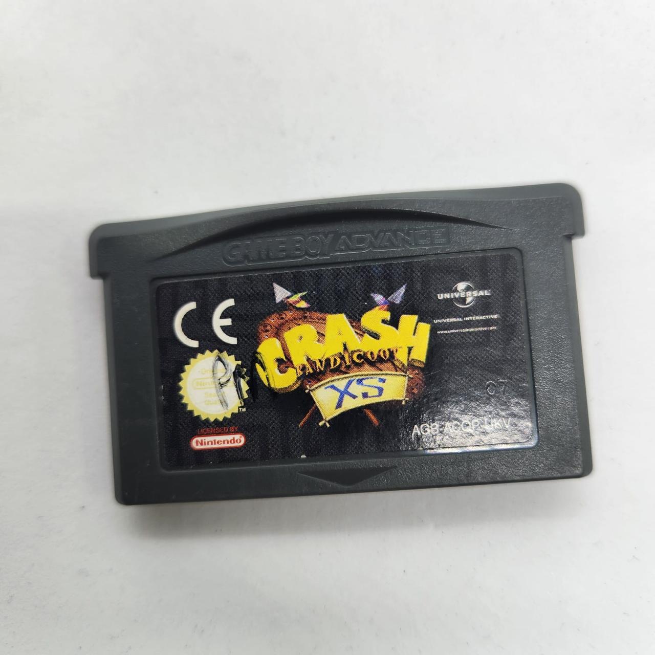 Crash Bandicoot XS Game Cartridge for Nintendo Gameboy Advance (GBA) - Retro Gaming, Portable Entertainment, Collectible Item for Classic Game Lovers