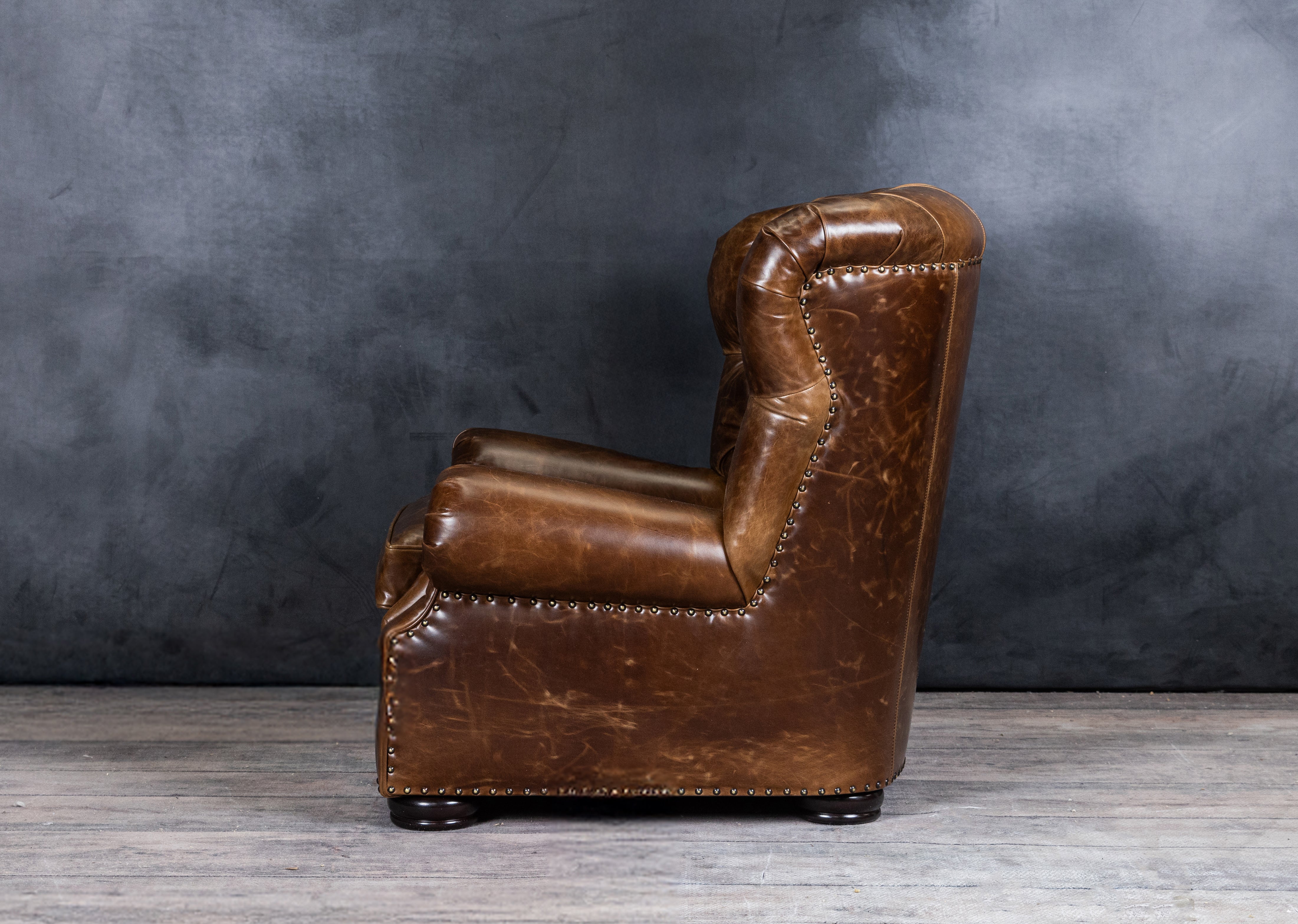 Premium Remington Genuine Leather Recliner Chair - Soft & Durable for Living Room, Home Theater, Office & Lounge Comfort