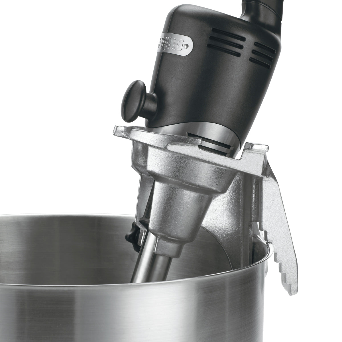Waring Big Stix Immersion Blender Bowl Clamp - Heavy Duty Handheld Mixer Attachment for Smoothies, Soups & Baking - Perfect for Kitchen, Restaurant & Commercial Use