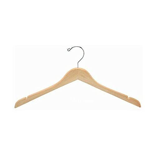 100 Pack Wooden Clothes Hangers for Closet Organization - Durable Coat & Pants Hangers - Space Saving Home & Dorm Room Essentials for Wardrobe, Coat, and Clothing Storage