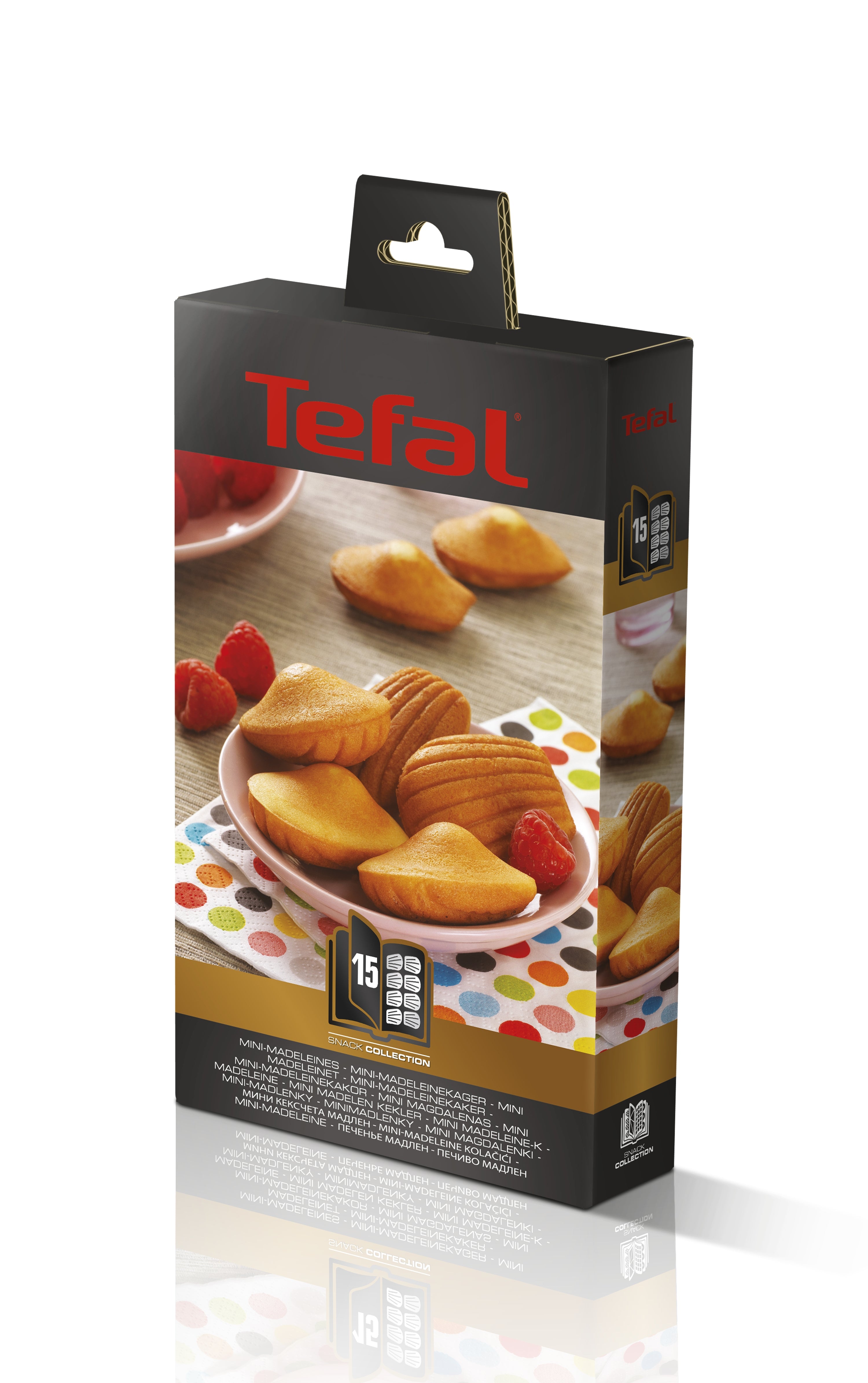 Tefal XA8015 Mini Madeleines Snack Collection Accessory Plates - Perfect for Baking, Serving & Entertaining at Home Parties