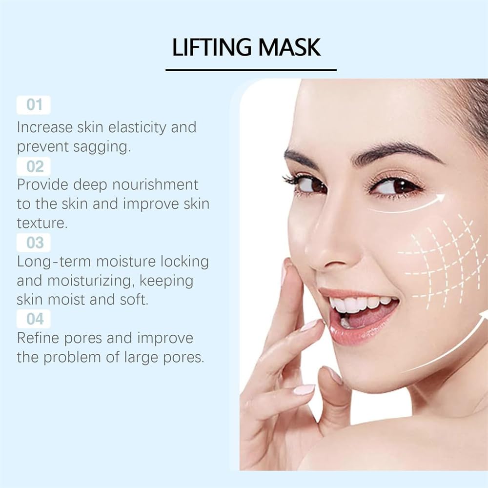 Chinology Double Chin Lifting Mask - Anti-Aging Face Slimming Band for Jawline Contour & Neck Firming (2 Pack) | Perfect for Daily Skincare Routine, Video Calls & Special Occasions