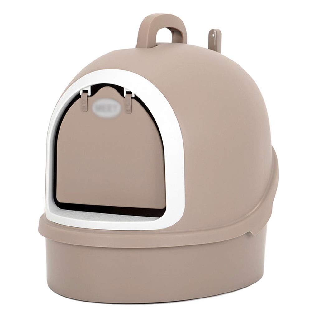 Hanxiaoyishop Large Enclosed Cat Litter Box - Spacious Covered Litter Pan with Pull-Out Tray for Odor Control | Perfect for Indoor Cats & Multi-Cat Households