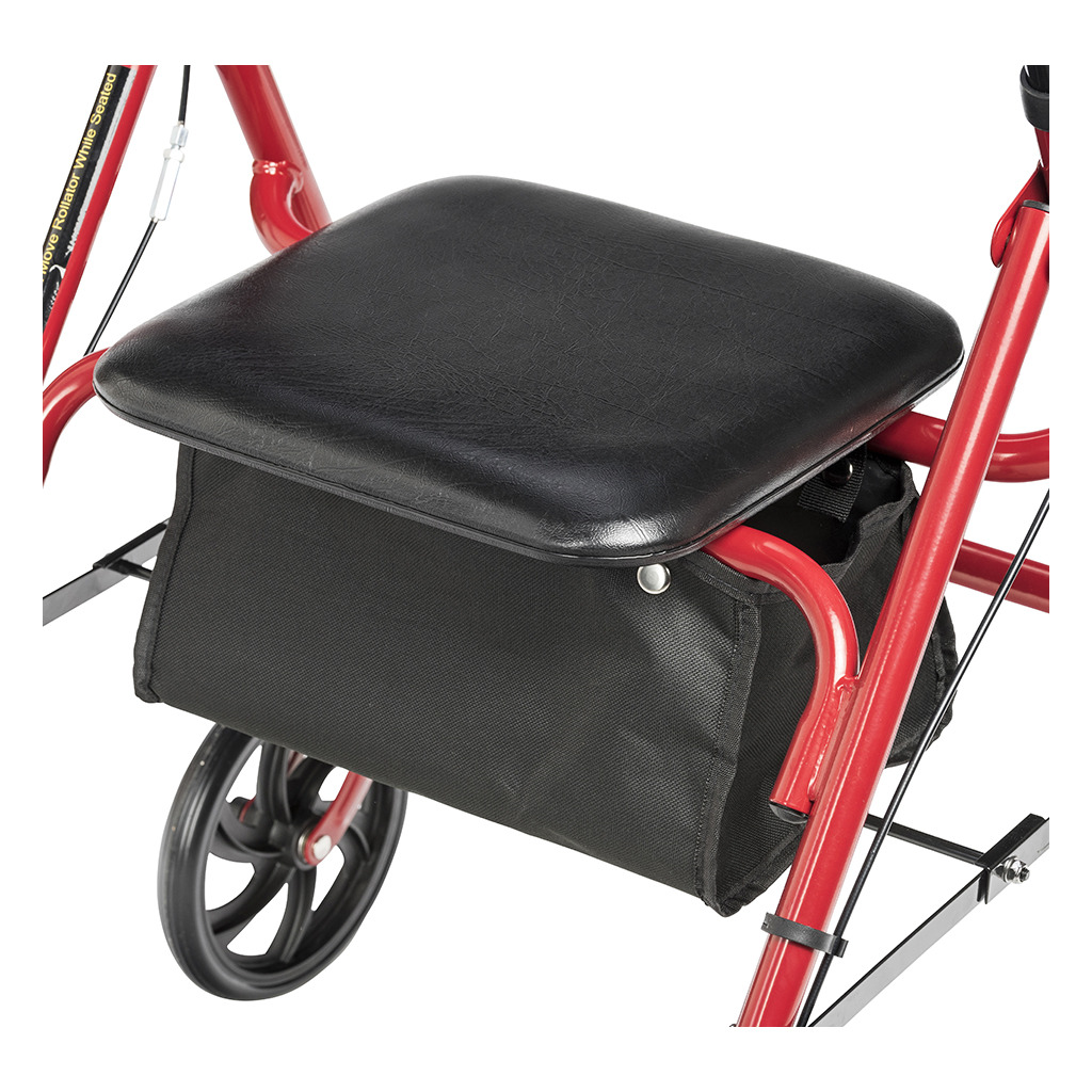 Drive Medical 10257RD 1 Durable 4-Wheel Rollator Walker with 7.5