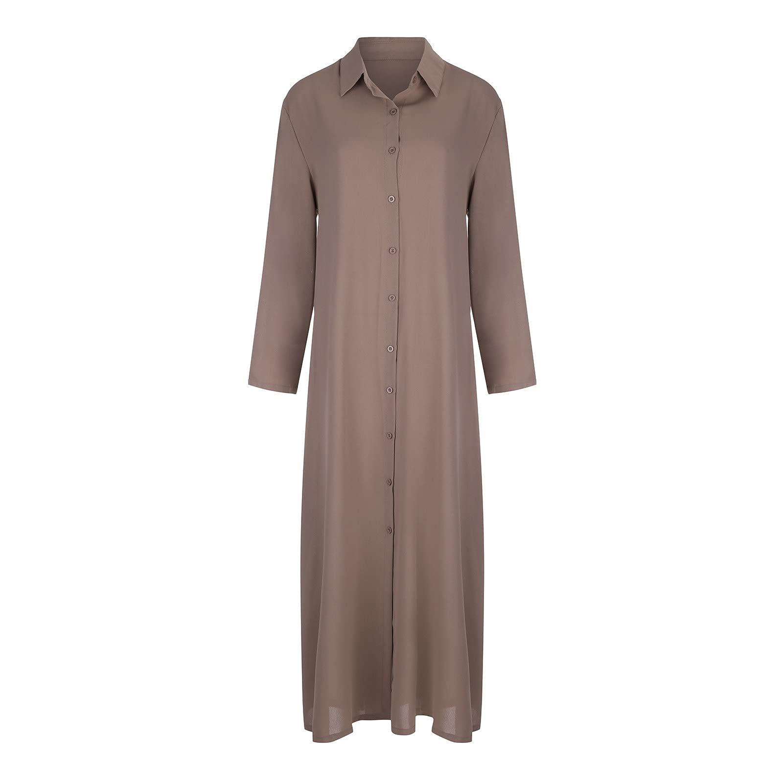 Elegant Casual Boho Dress for Women - Loose Long Sleeve Flowy Swing Dress | Comfortable Fall Dresses for Everyday Wear, Date Nights & Boho Chic Outfits