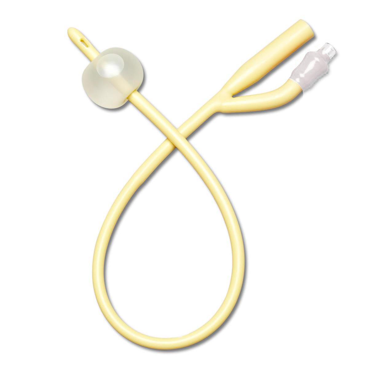 Premium Silicone Elastomer Coated Latex Foley Catheter - Medline Brand - Available in All Sizes for Hospital, Home & Clinical Use