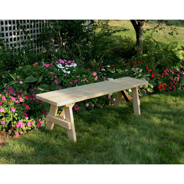 Treated Pine Traditional Garden Bench - Durable Outdoor Seating for Patio, Backyard, and Garden - Perfect for Relaxing and Entertaining