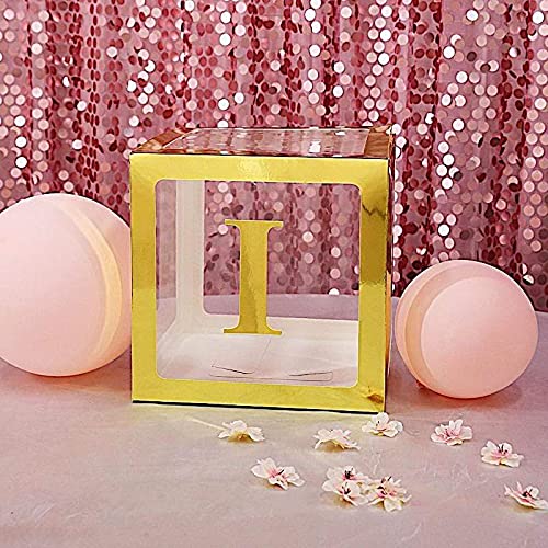 4 Pack Metallic Gold 5 Inch Letter I Stickers - Self-Adhesive Wall Decor for Parties, Weddings, Photo Backdrops & Home Decor