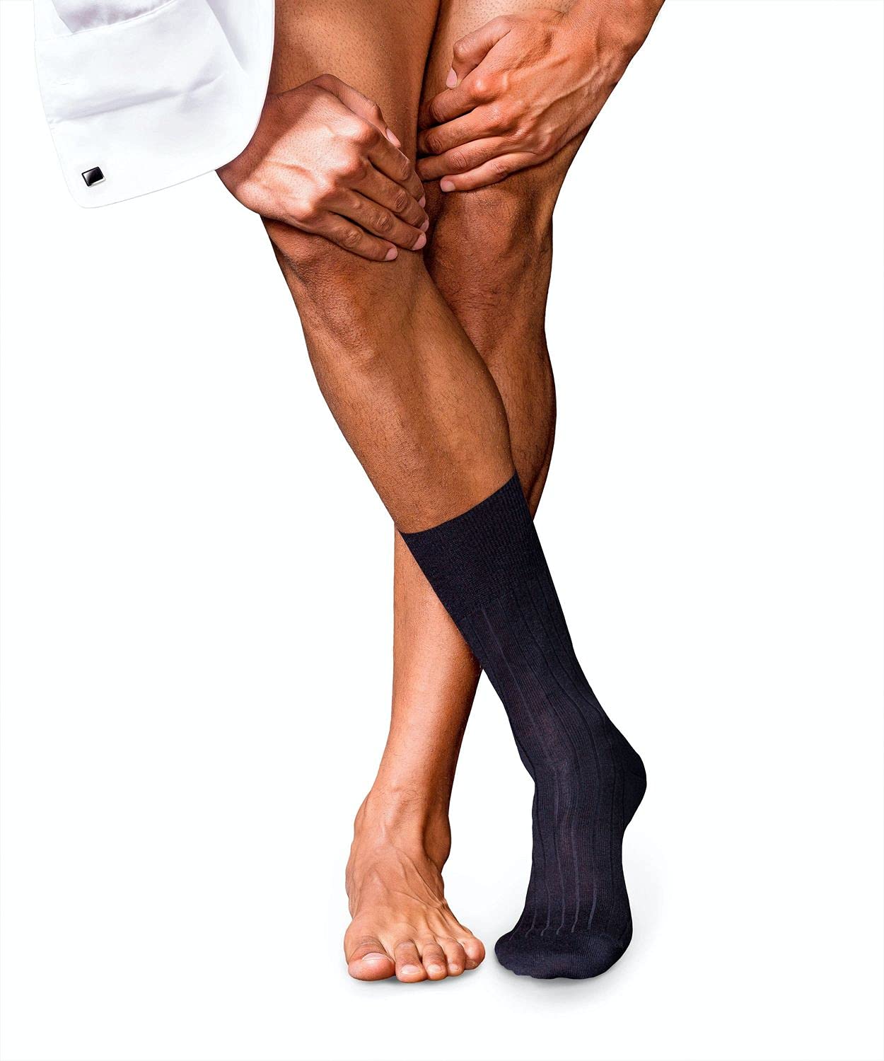 FALKE Men's No. 2 Cashmere Dress Socks - Lightweight, Ultra Soft & Insulating Luxury Crew Socks for Business, Office & Formal Occasions