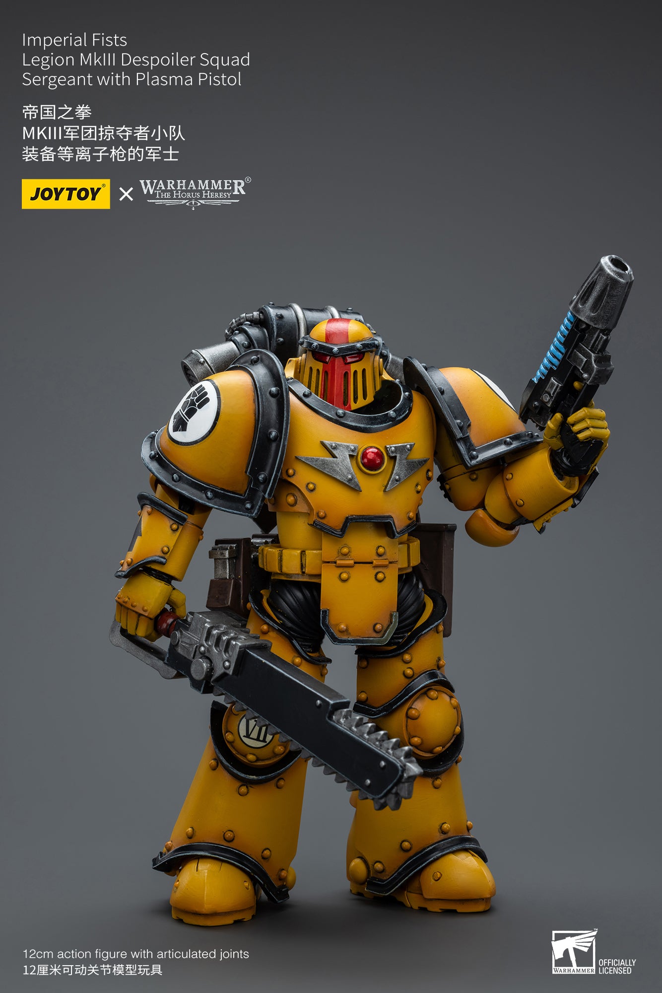 JOYTOY 1/18 Warhammer The Horus Heresy Imperial Fists Legion MkIII Despoiler Squad Action Figure - Collectible Miniature for Tabletop Gaming & Display