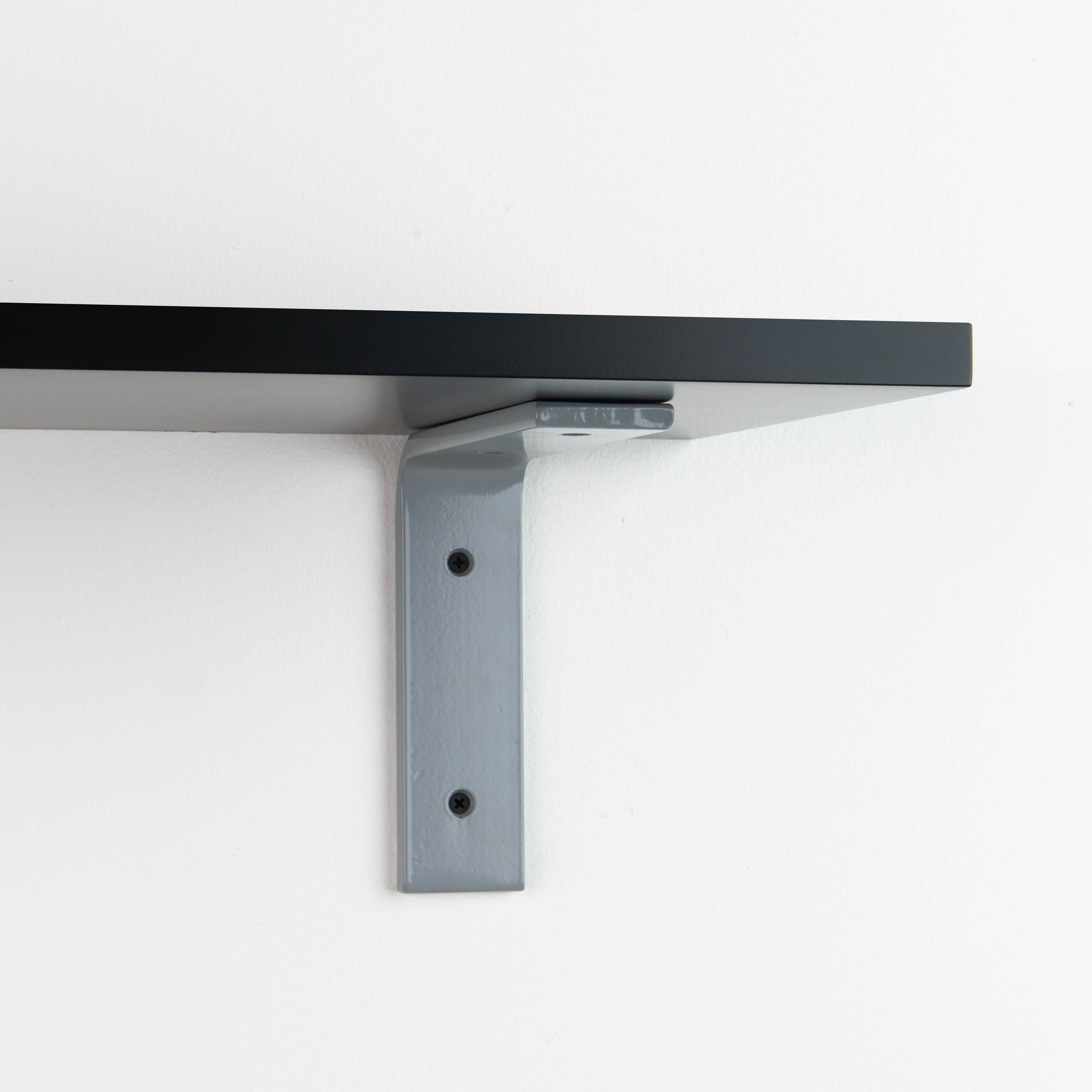 Leif Black Wall Shelf - Modern Floating Shelves for Home Decor, Office & Living Room - Stylish Storage Solution for Books, Plants & Display Items