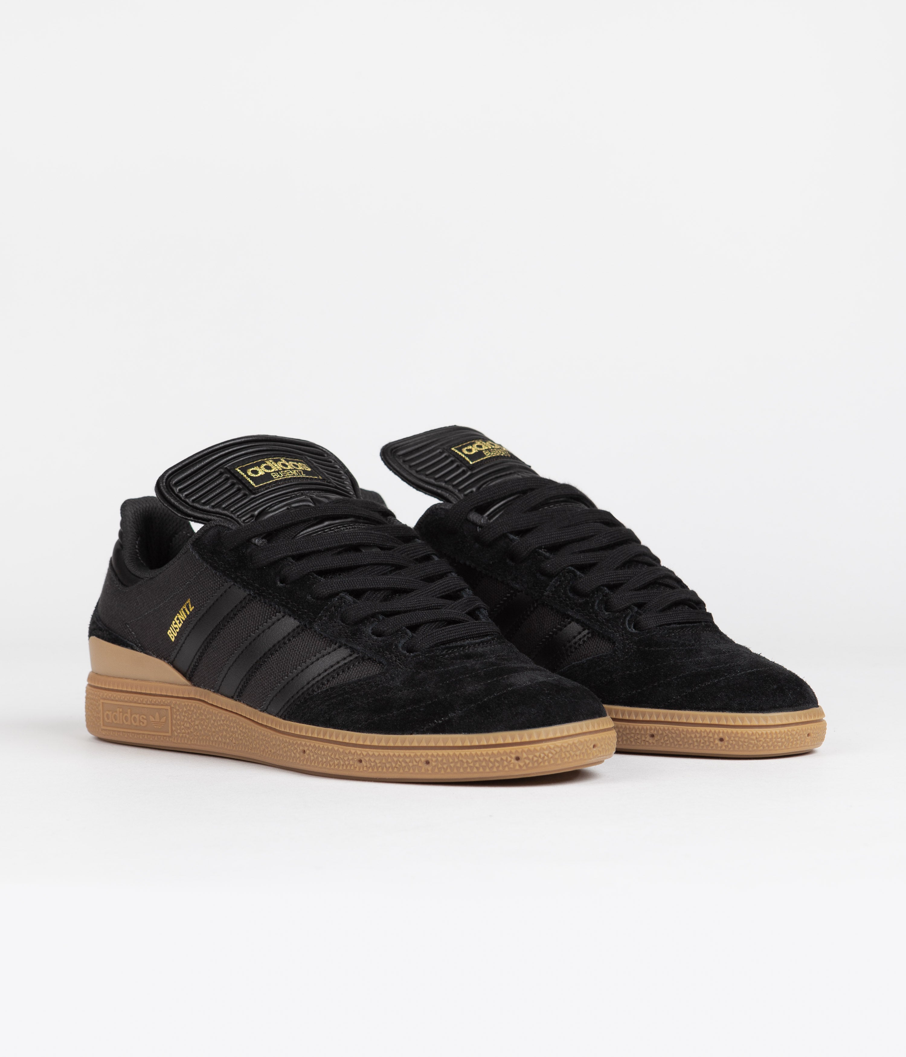 Adidas Busenitz Sneakers for Men - Core Black / Carbon / Gold Metallic - Skateboarding Shoes for Street Style & Urban Fashion