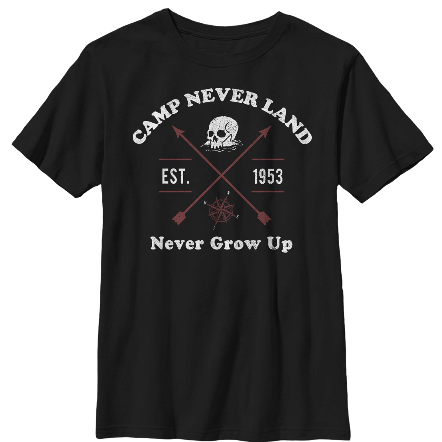 Boys Peter Pan Camp Neverland Est. 1953 Vintage T-Shirt - Perfect for Disney Fans, Theme Parks & Casual Wear