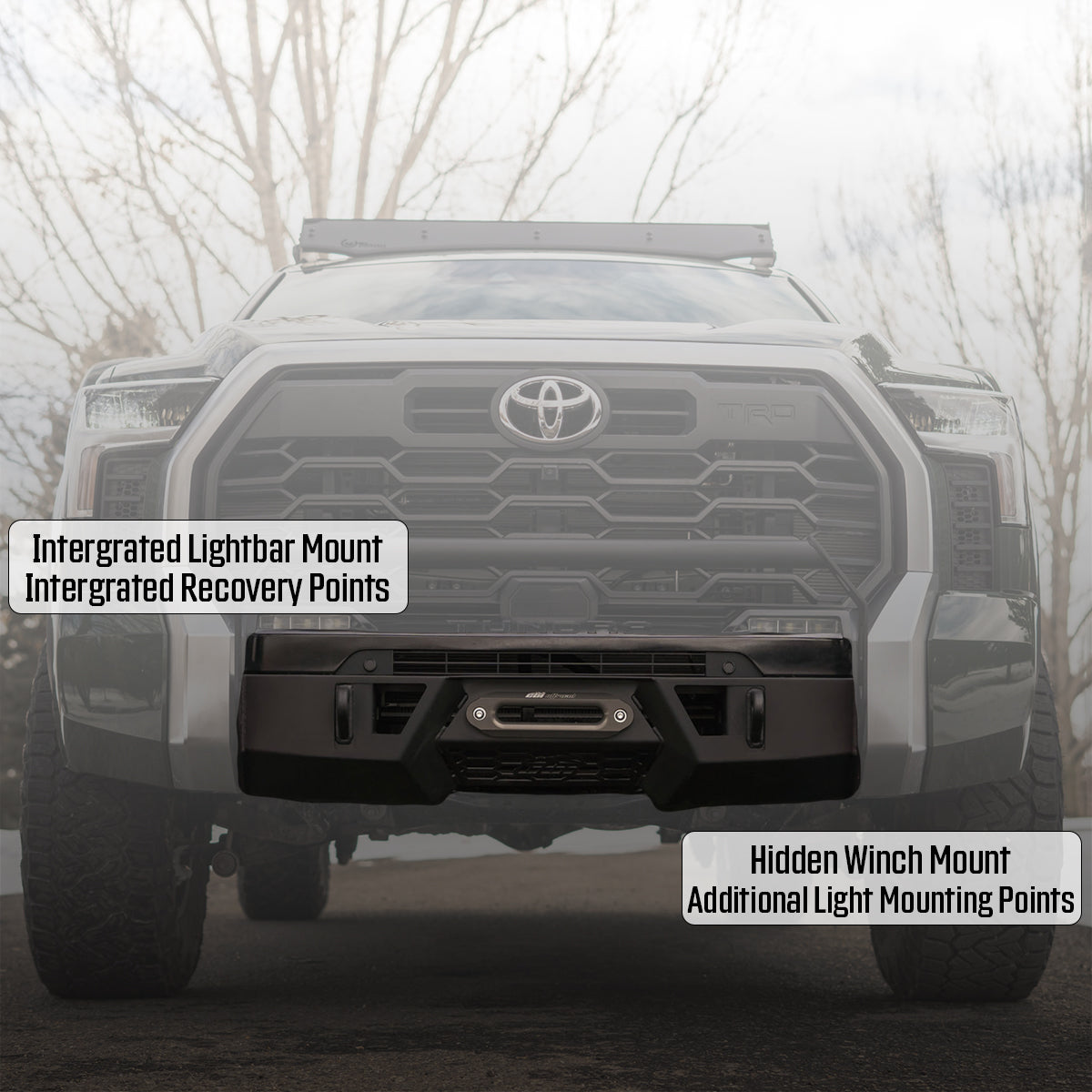 2022-2025 Toyota Tundra CBI Off-Road Covert Series Front Bumper - Heavy Duty Steel Construction for Off-Roading & Truck Protection | Perfect for Trail Riding, Overlanding & Adventure Vehicles