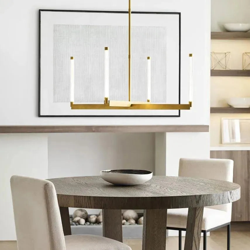Phobos Medium Chandelier - Modern Crystal Ceiling Light Fixture for Dining Room, Living Room & Bedroom | Elegant Home Decor Lighting