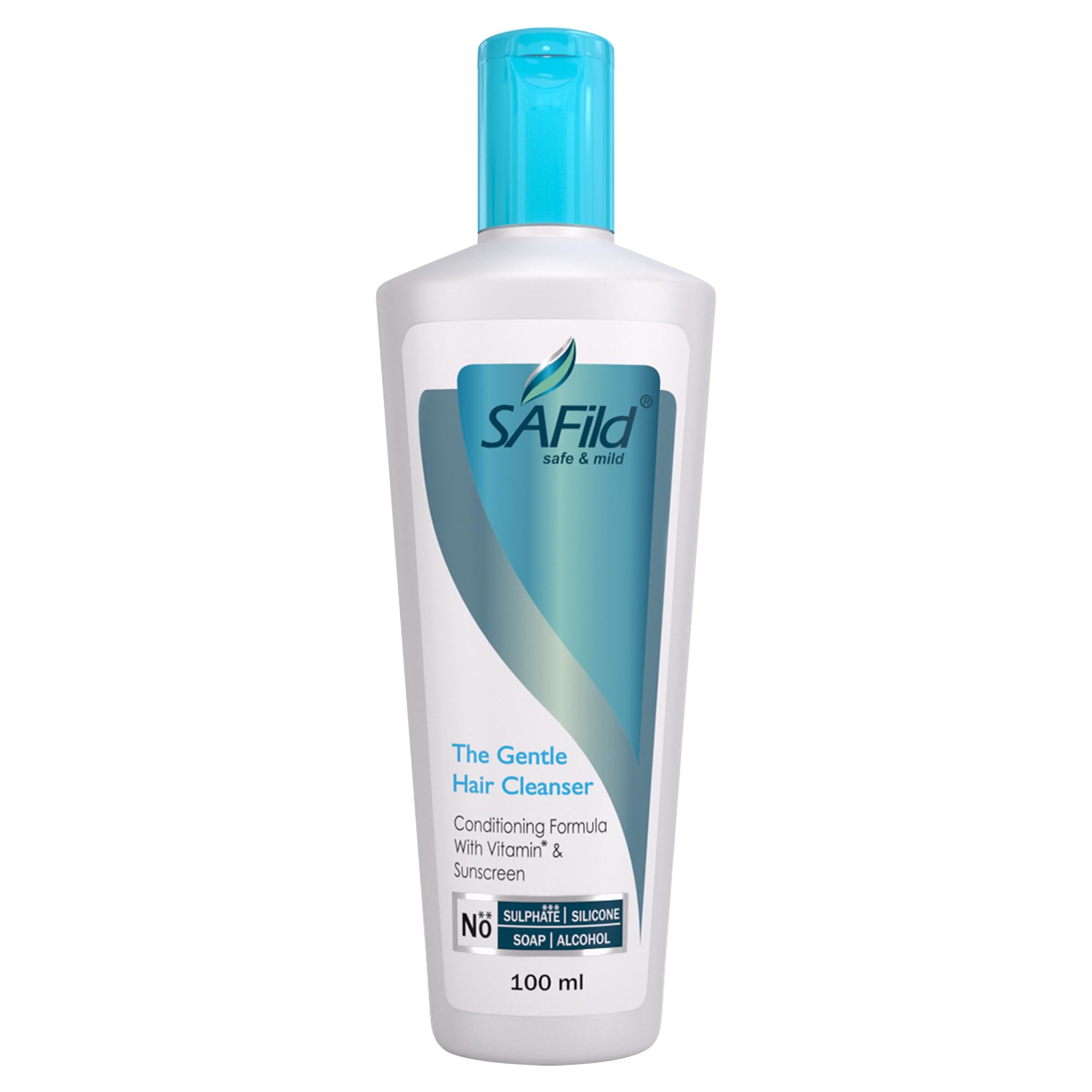 Safild Sulfate-Free & Paraben-Free Hair Cleanser for All Hair Types - Reduces Hair Fall & Controls Dandruff - Gentle Shampoo for Men & Women - 100ml (Pack of 1) - Perfect for Daily Use & Sensitive Scalp Care
