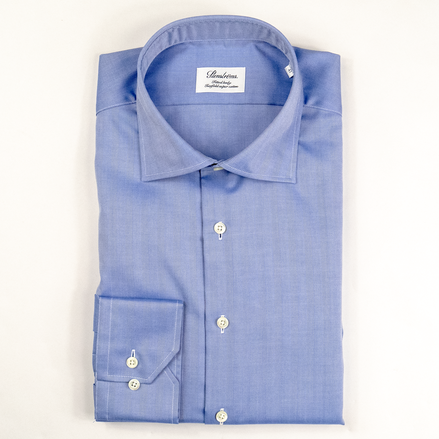 Stenstroms Blue Solid Dress Shirt for Men - Premium Business & Formal Wear for Office, Interviews & Special Occasions