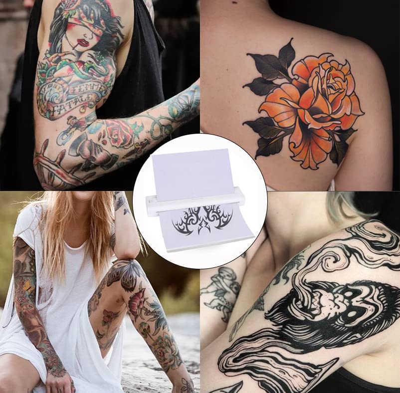 YILONG Wireless Bluetooth Tattoo Stencil Printer - Portable Thermal Transfer Machine for Tattoo Artists & Beginners | Compatible with Android, iOS & PC (ATS886-White) | Perfect for Tattoo Studio, Home Practice & Professional Design Work