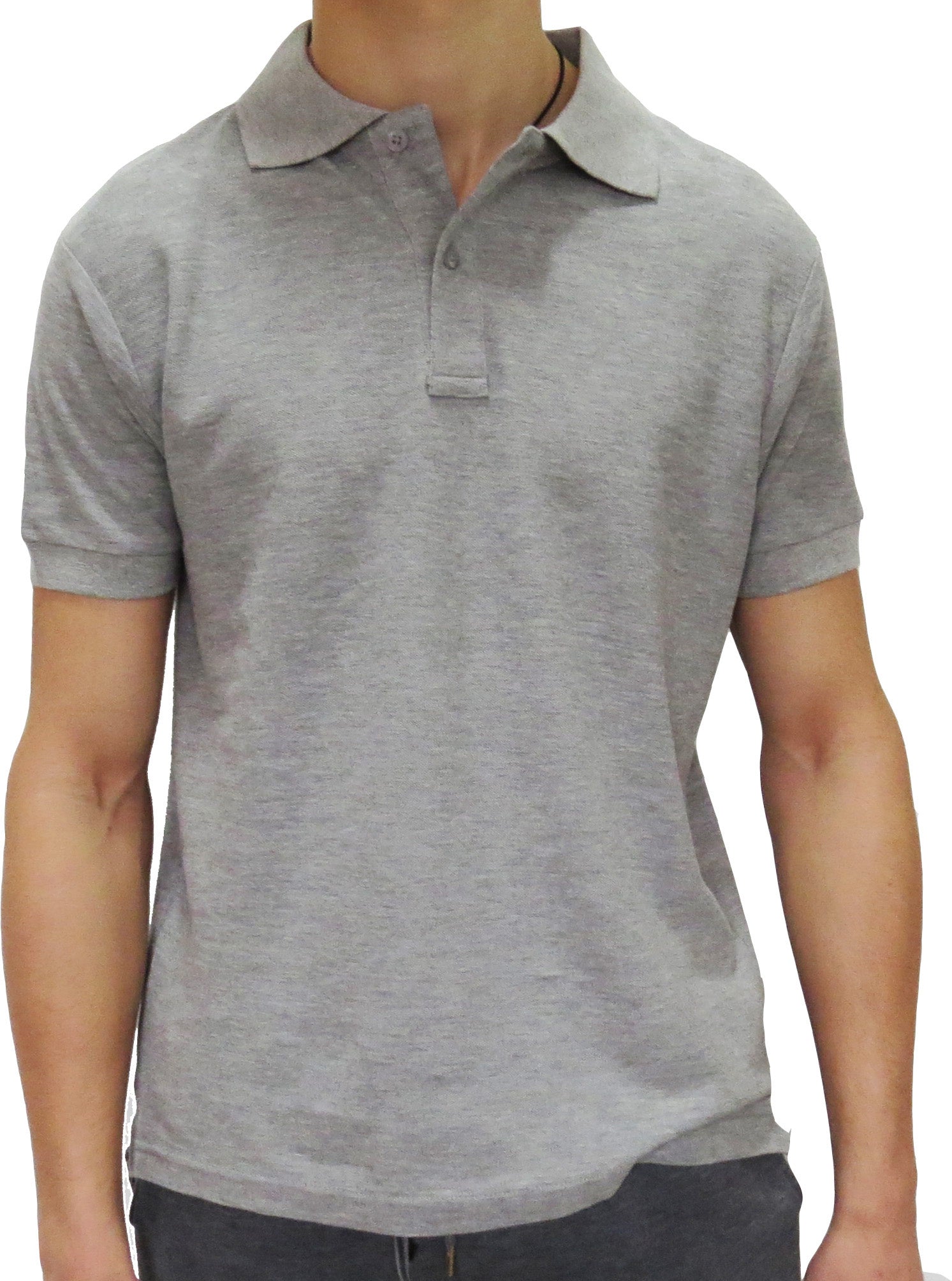Men's Enfari Short Sleeve Basic Pique Polo Shirt - Comfortable Casual Wear for Work, Golf & Everyday Outfits