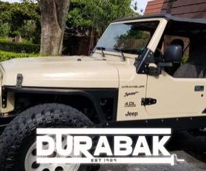 **Durabak-18 Smooth Exterior Paint Kit with Roller | DIY Roll-On or Spray-On Coating for Auto Body, Automotive Rust Proofing, Boat Repair & Scratch Protection (1 Gallon, Sand) – Ideal for Vehicle Restoration, Marine Maintenance & DIY Projects**