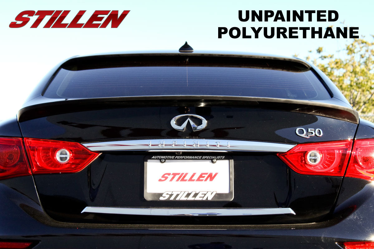 2014-2017 Infiniti Q50 Carbon Fiber Roof Spoiler Wing - KB11224 - Enhance Style & Aerodynamics for Sporty Look | Perfect for Car Enthusiasts & Performance Upgrades