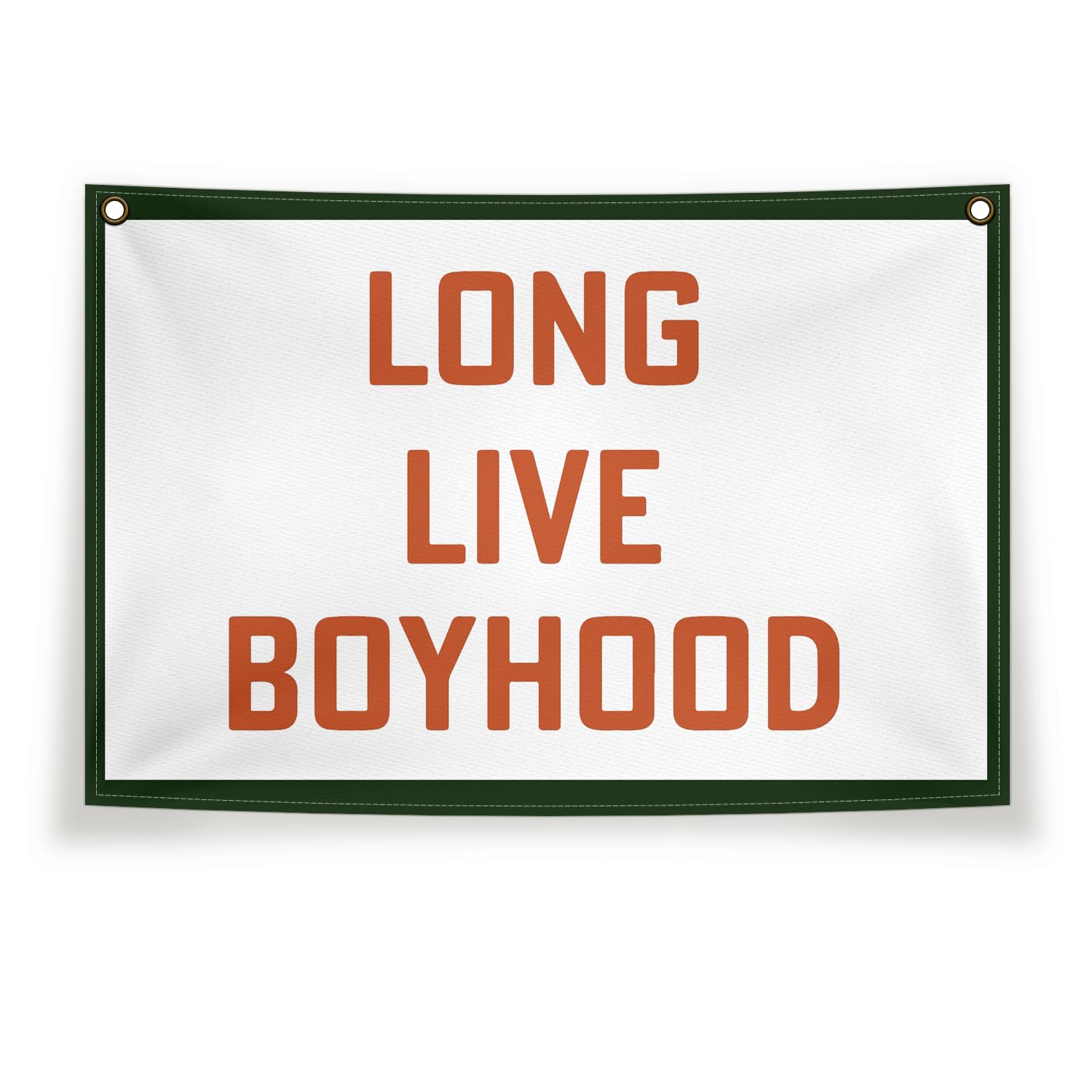 Long Live Boyhood Canvas Banner - Nursery & Kids Room Wall Decor, 20x30 Inches Hanging Canvas for Classroom & Playroom - Perfect for Boys' Bedroom & Party Decorations