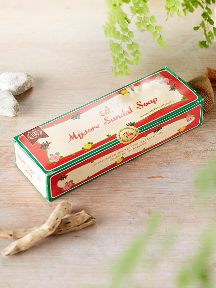 Pure Mysore Sandalwood Soap - 3 Pack | Natural Handmade Soap for Skin Care & Aromatherapy | Perfect for Daily Use, Gifts & Spa Relaxation