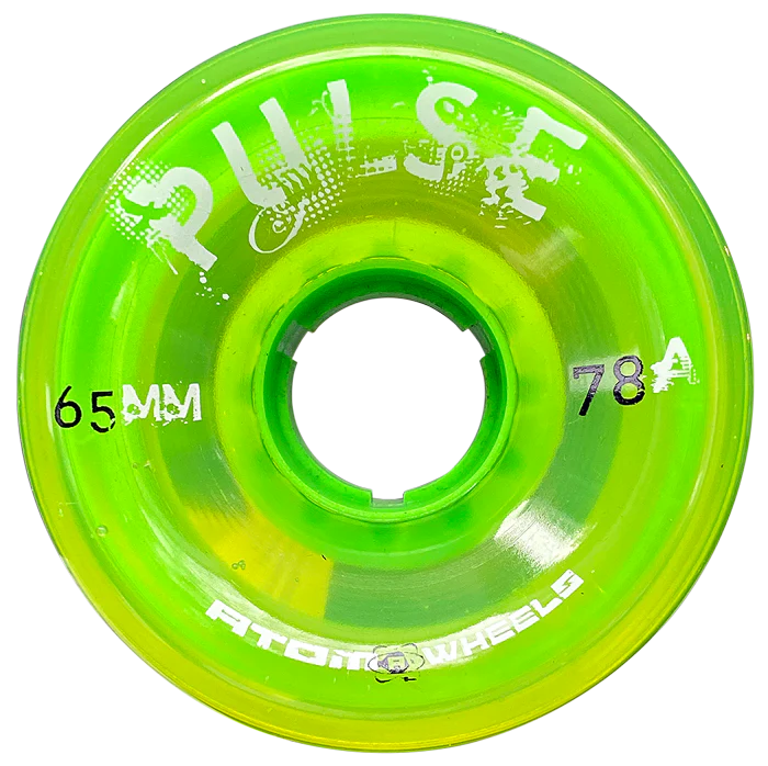 Atom Pulse Wheels 78A - Set of 4 High-Performance Skateboard Wheels for Smooth Riding on Streets and Parks